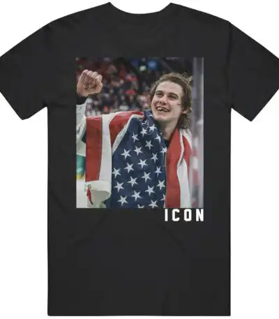 Men's Hockey USA Icon T-Shirt – Jack Hughes Golden Goal Gift