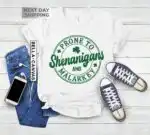 Prone To Shenanigans Shamrock Shirt – Funny St. Patrick's Day Tee