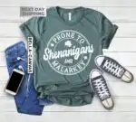 Prone To Shenanigans Shamrock Shirt – Funny St. Patrick's Day Tee