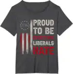 Proud to Be Everything Liberals Hate 1776 Flag Tee - Classic Fit