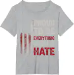 Proud to Be Everything Liberals Hate 1776 Flag Tee - Classic Fit