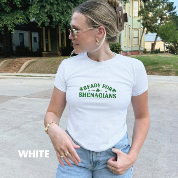 Ready for Shenanigans Baby Tee – Cute Irish St. Patrick's Day Shirt