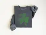 Retro Shamrock Sweatshirt – Cute St. Patrick's Day Top for Women