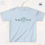 St Patricks Day Baby Tee – Lucky Duck Goose Graphic Shirt