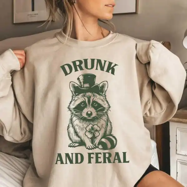 St. Patrick's Day Pub Sweatshirt – Fun Green Beer Crewneck