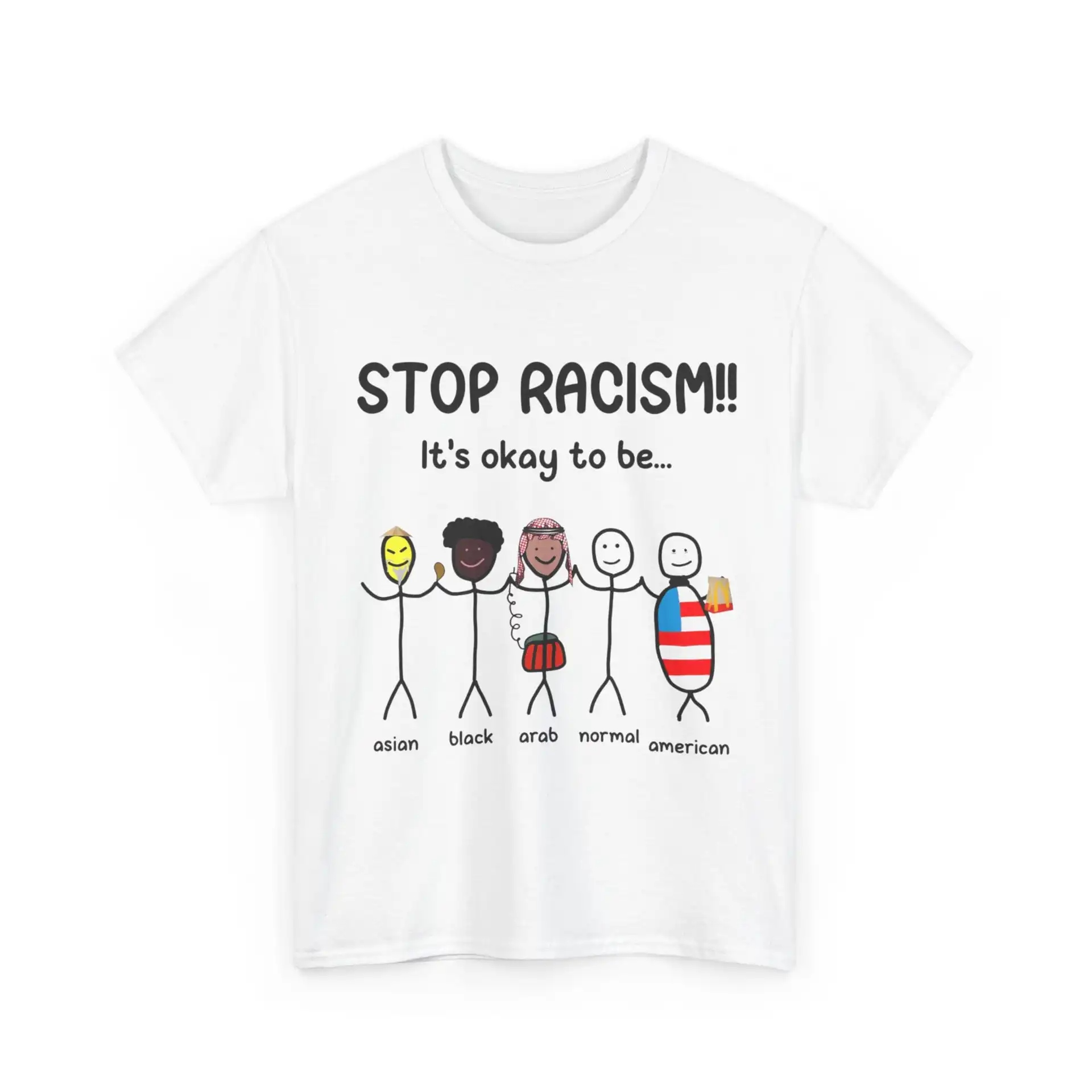Stop Racism Heavy Cotton Tee – Classic Fit Unisex Shirt Stop Racism Heavy Cotton Tee – Classic Fit Unisex Shirt