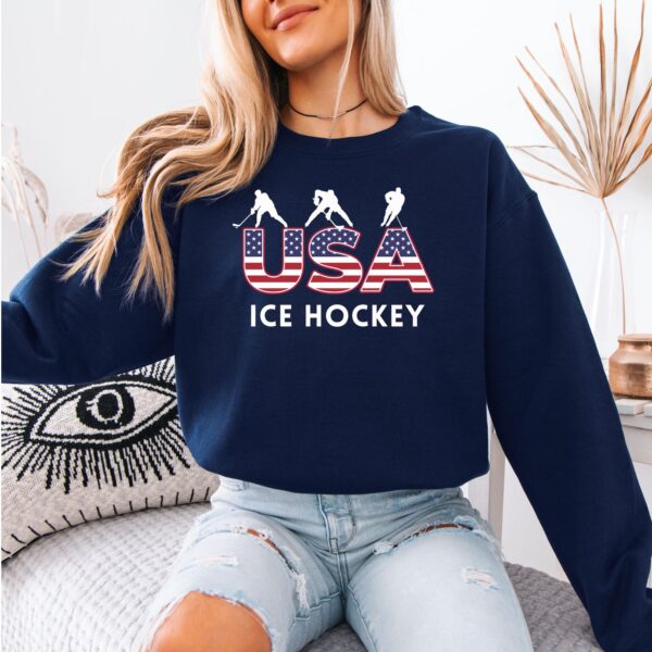 USA Ice Hockey Sweatshirt & Hoodie – Cozy Winter Sports Top