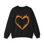 High Potential Morgan Croft Flame Heart Graphic Sweatshirt