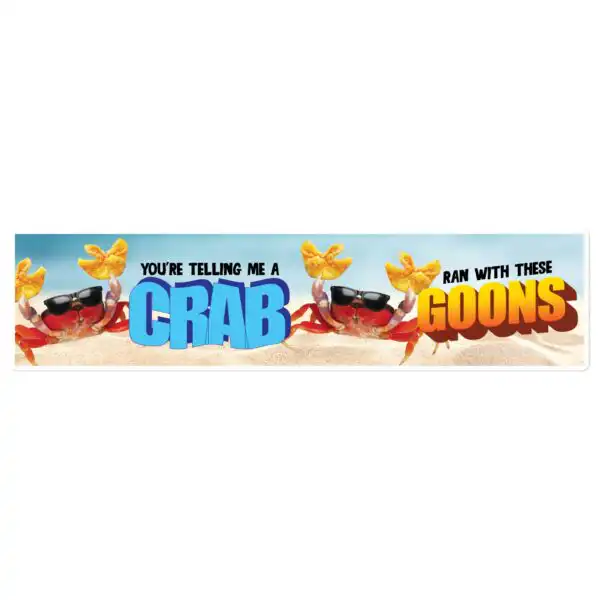 A Crab Ran With These Goons Vinyl Bumper Sticker
