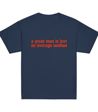 A Great Man Is Just Average Woman Baby Tee | Editorial Luxe