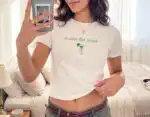 A Tini Bit Irish Drink Baby Tee St Paddy's Day Lucky Clover Top
