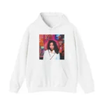 Björk Post Album Art Graphic Print White Oversized Hoodie