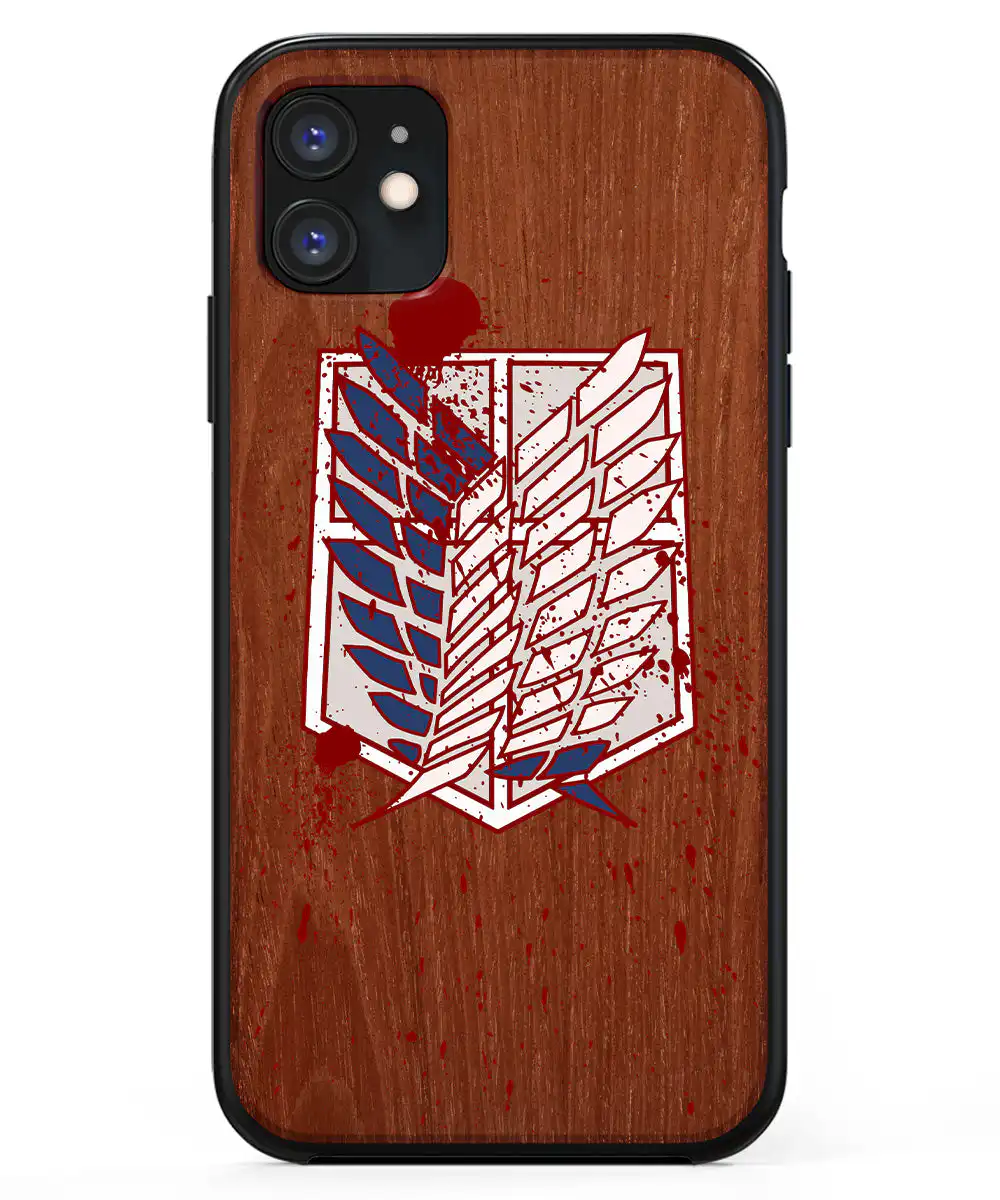 Attack on Titan Survey Corps Eren Jaeger Wings Phone Case Attack on Titan Survey Corps Eren Jaeger Wings Phone Case