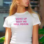Awake and Sexy Micro Rib Baby Tee | Editorial Luxe