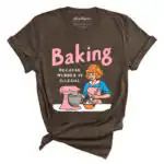 Baking Because Murder Is Illegal Tee - Retro Unisex Graphic Shirt