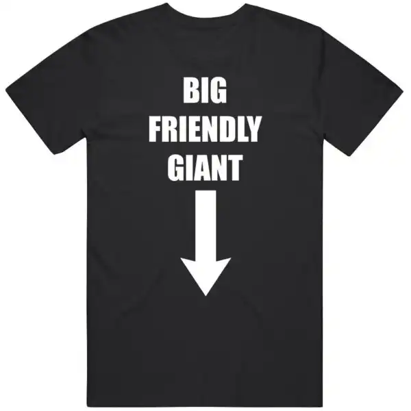 Big Friendly Giant Arrow Pointing Down Funny Gift Shirt
