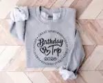 Birthday Trip 2026 Sweatshirt: Matching Crew Vacation Shirt