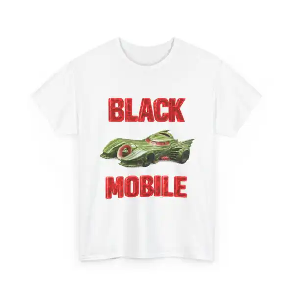 Black Mobile Funny Graphic Tee that Turns Heads and Sparks Laughter