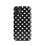 Black Polka Dot iPhone Case