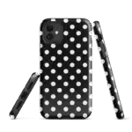 Black Polka Dot iPhone Case