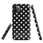 Black Polka Dot iPhone Case