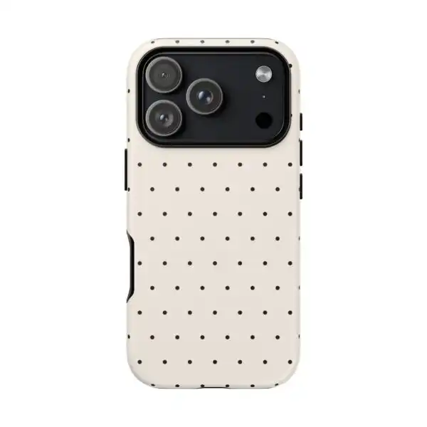 Black & White Polka Dot Minimalist Phone Case