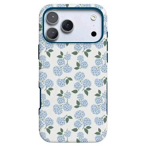 Blue Hydrangea Nantucket Cottage Floral iPhone Case Blue Hydrangea Nantucket Cottage Floral iPhone Case