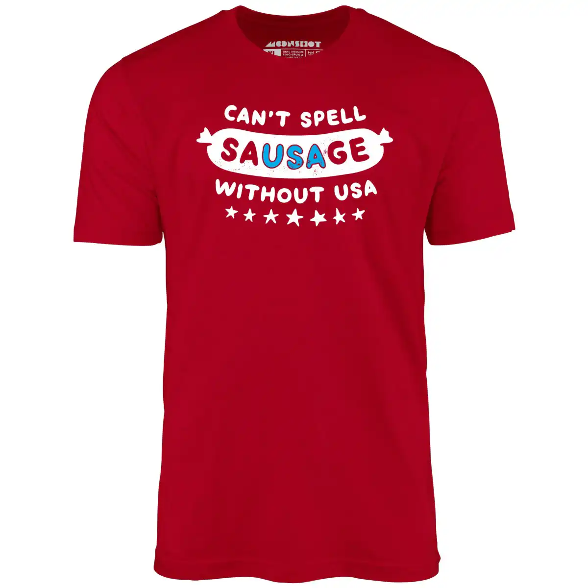 Can't Spell Sausage Without USA - Distressed Unisex Tee Can't Spell Sausage Without USA - Distressed Unisex Tee