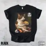 Cat Eating Taco Vintage Funny Food Unisex Sweatshirt