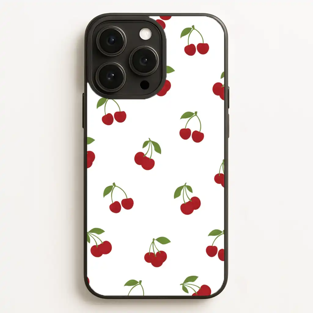 Cherries Fruit Pattern Vibrant Design Phone Case Cherries Fruit Pattern Vibrant Design Phone Case