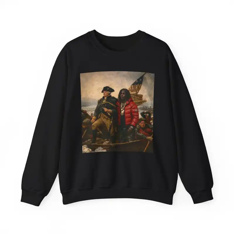 Chief K x Washington Crossing the Delaware Hoodie & US History Tee Chief K x Washington Crossing the Delaware Hoodie & US History Tee