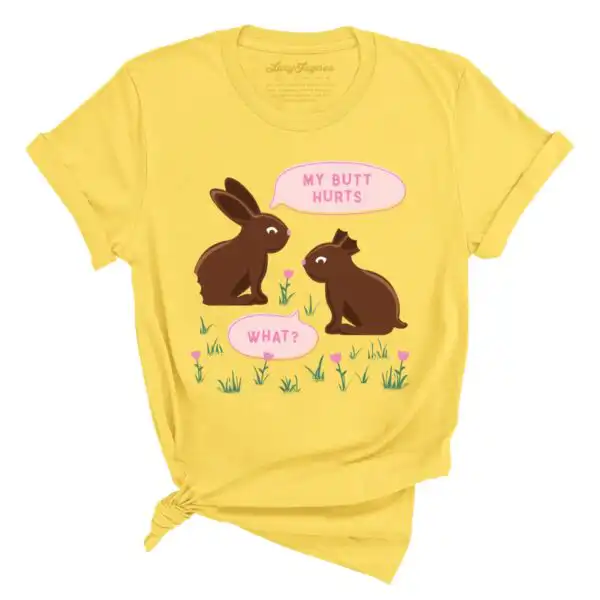 Chocolate Bunnies Tee - Funny Easter Graphic Unisex Shirt