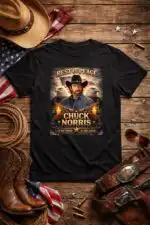Chuck Norris Rest in Peace RIP Memorial Graphic Shirt