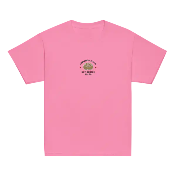 Cinnamon Rolls Not Gender Roles Embroidered Baby Tee | Editorial Drop