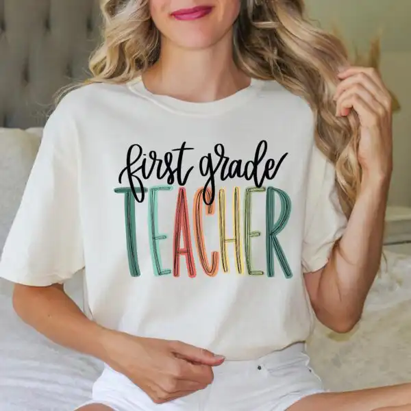 Comfort Colors 1st Grade Teacher Shirt: Cute Back to School Tee