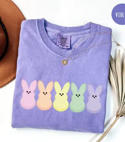 Comfort Colors Peep my Shirt, Easter Bunny Peeps Egg Hunt Shirt