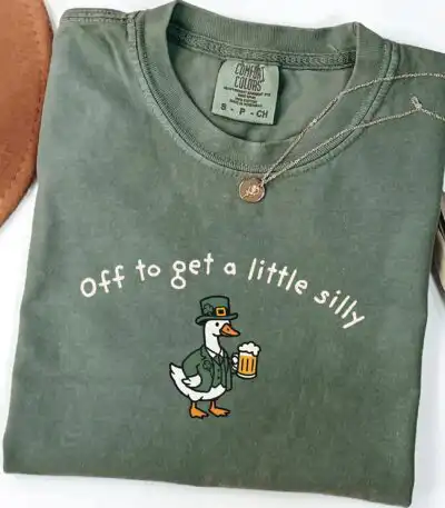 Comfort Colors St Patricks Day Goose Shirt – Funny Irish Tee