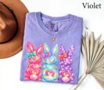 Coquette Bow Brushstroke Easter Bunny Women’s Shirt