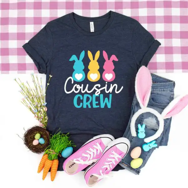 Cousin Crew Easter Egg Hunting Family Matching Shirt