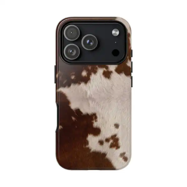 Cream Cow Print Cute Aesthetic Phone Case
