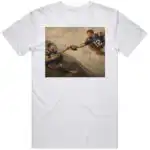Creation of Adam Tom Brady Drake Maye Parody Funny Shirt