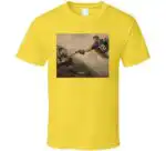 Creation of Adam Tom Brady Drake Maye Parody Funny Shirt