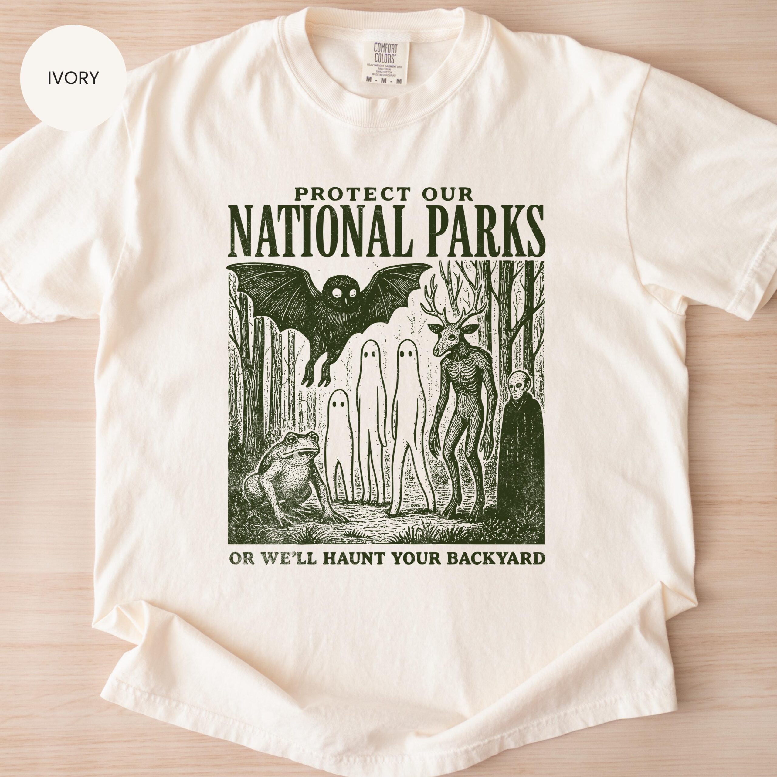 Cryptidcore Mothman Folk Horror Alt National Park Shirt Cryptidcore Mothman Folk Horror Alt National Park Shirt