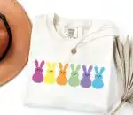 Cute Easter Bunny Peeps Happy Easter Women’s Shirt