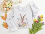 Cute Easter Flowers Bunny Coquette Sweatshirt Gift
