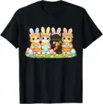 Cute Easter Kittens in Baskets Cat Easter Women Girl Kids T-Shirt | Pastel Spring Charm