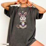 Cute Opossum Easter Funny Gift for Women Shirt