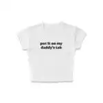 Daddy's Tab Micro Rib Baby Tee | Editorial Luxe