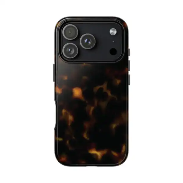 Dark Tortoise Shell Dual-Layer Phone Case