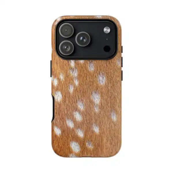 Deer Print Phone Case with 3D Wrap Dual-Layer Protection
